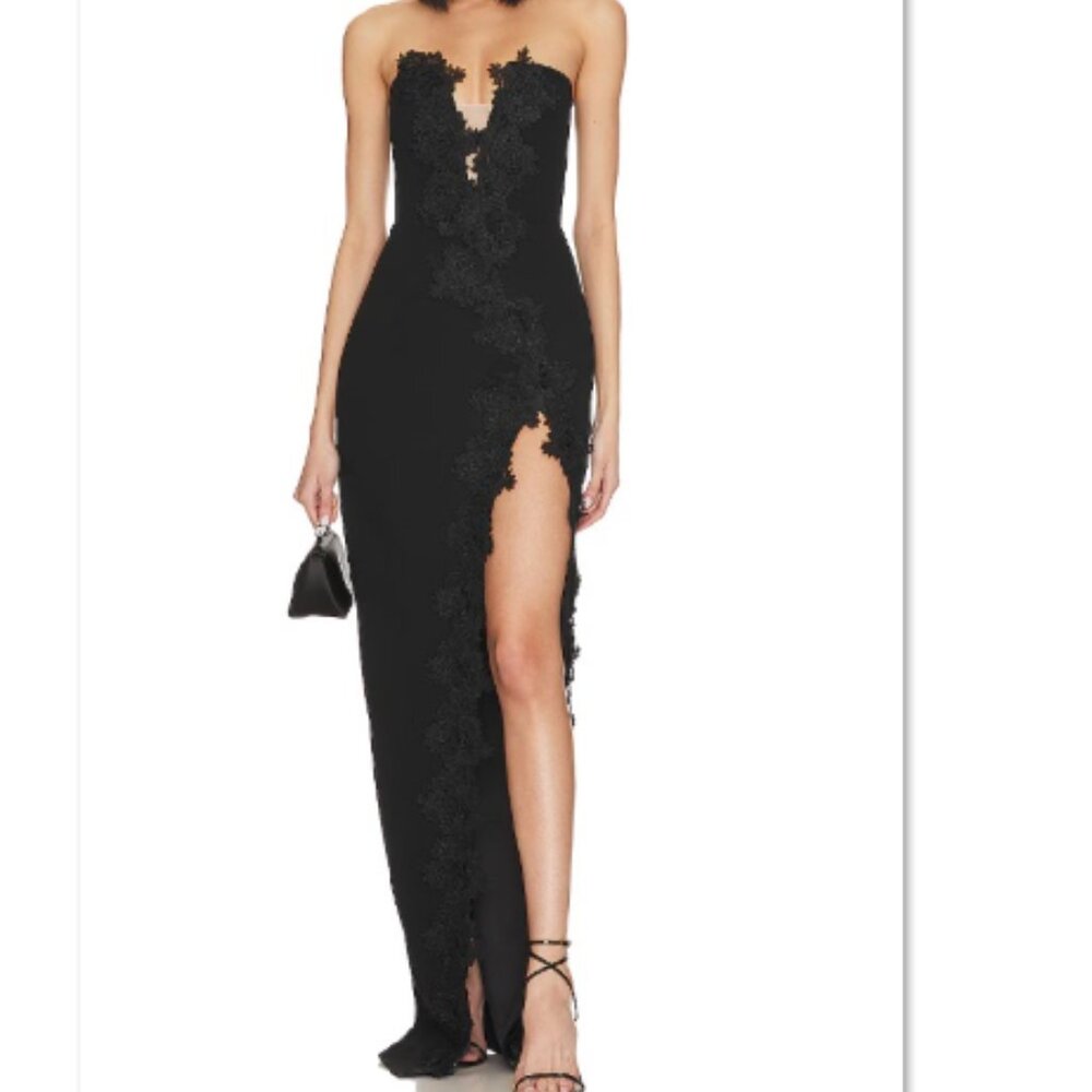 SAU LEE  Florence Dress in Black Size US 4